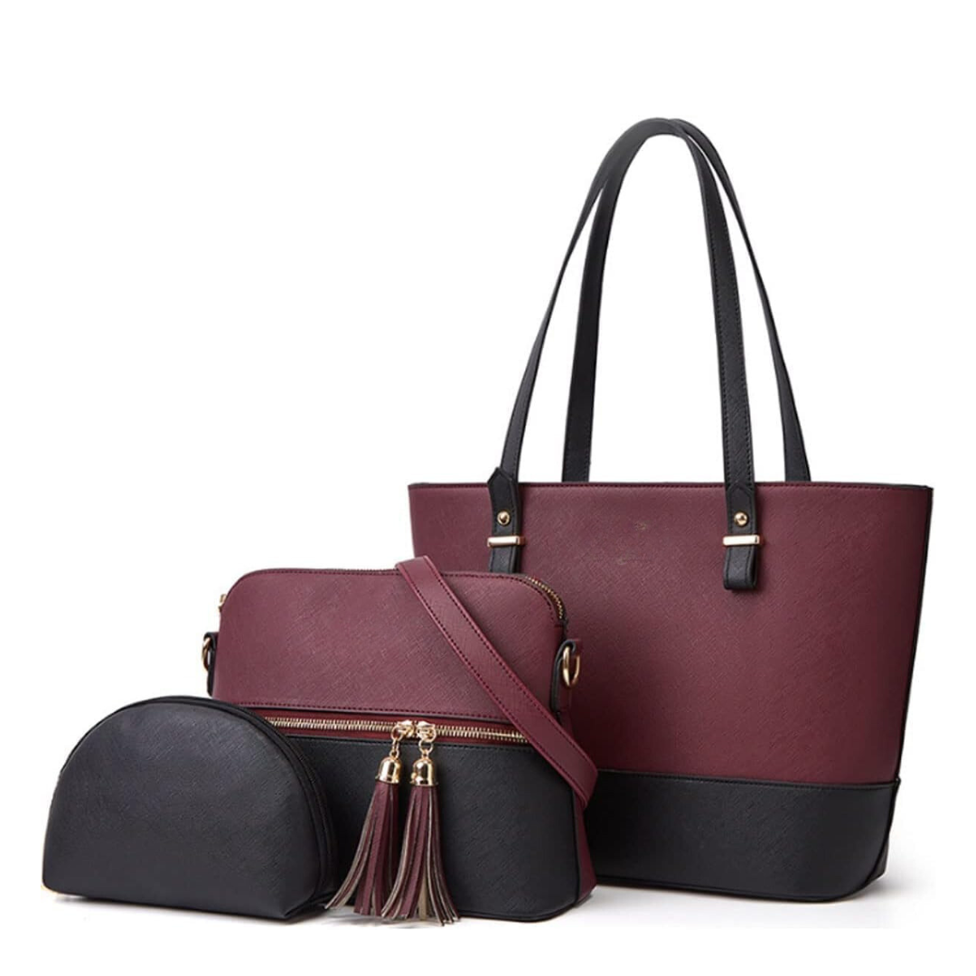 Galaxy 3PC Maroon / Black