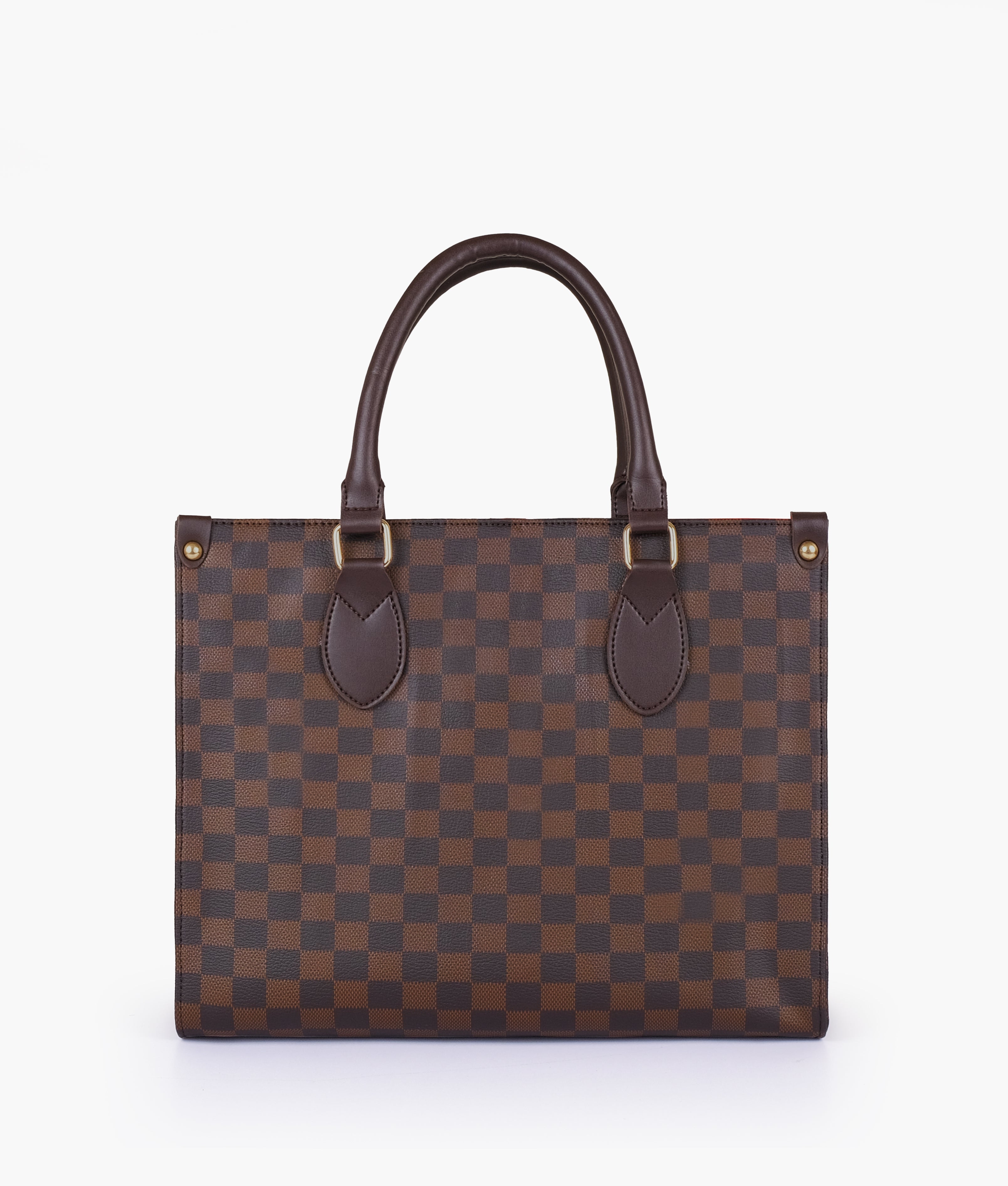 Dark Brown Check Bag